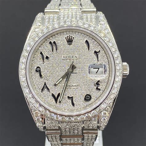 rolex datejust 41mm iced out